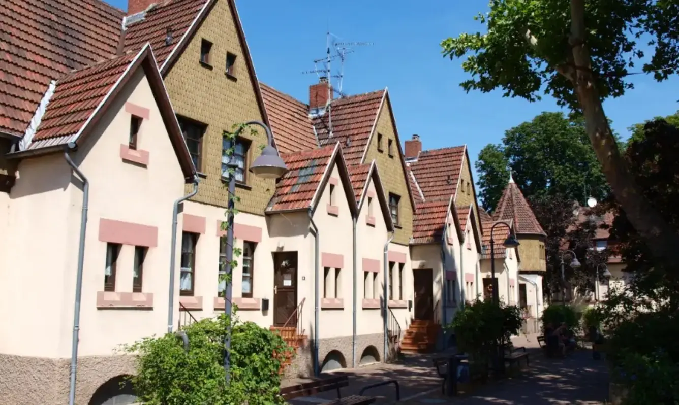 Bild von der Cramer-Klett-Siedlung in Gustavsburg