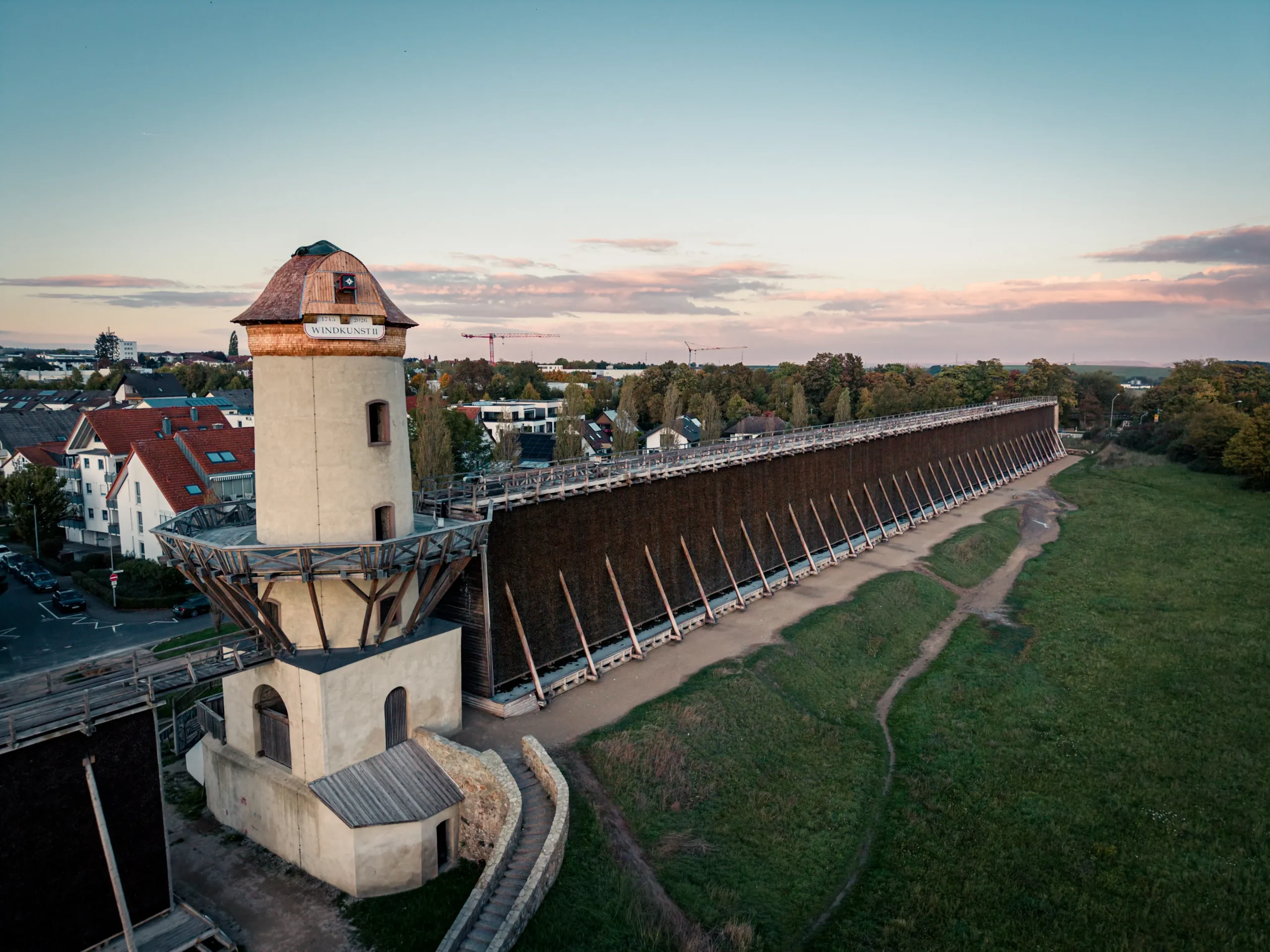 Bild von der Windmühle an der Langen and